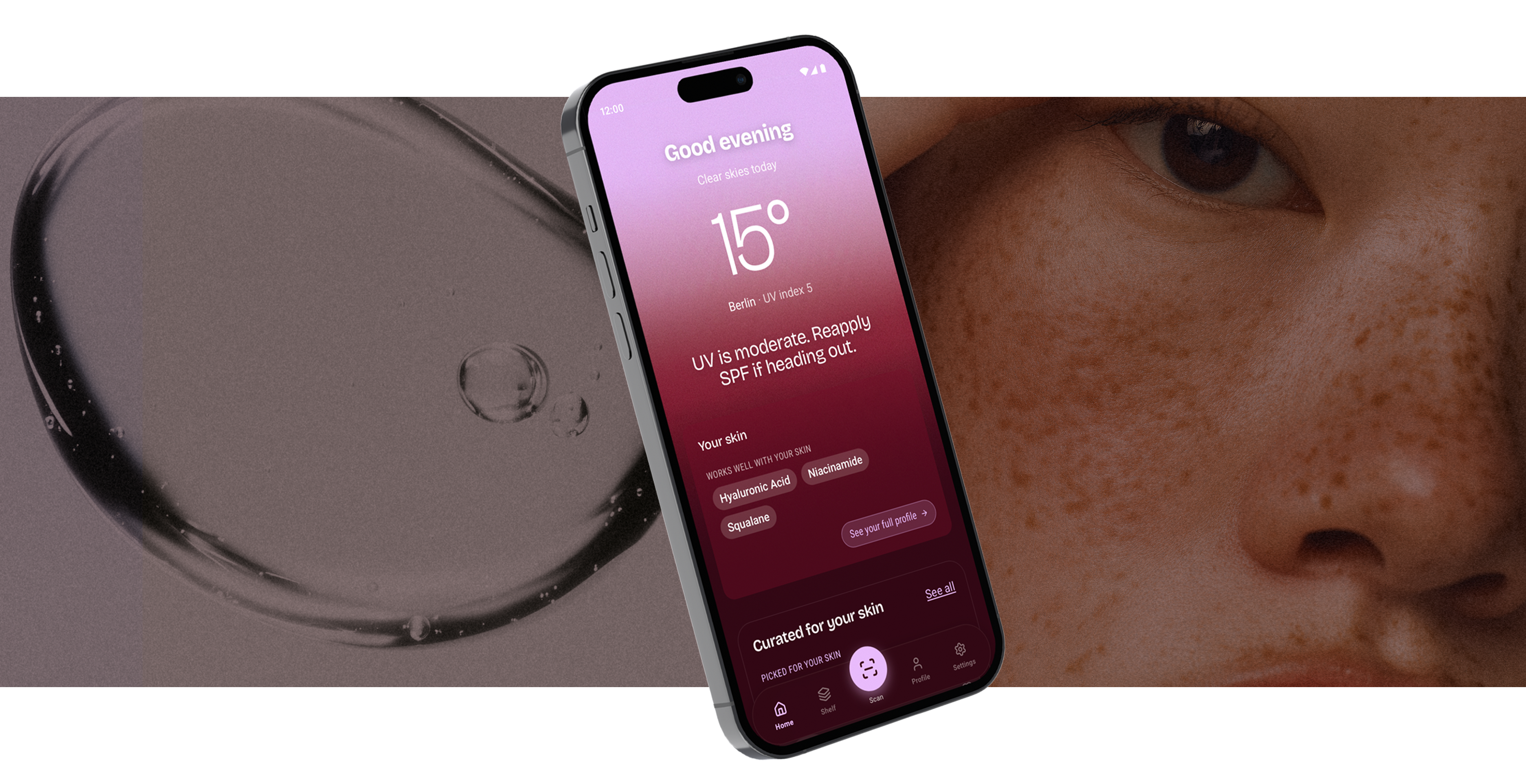 Curalia app on phone
